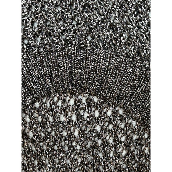 Rue21 Mesh Sweater Gray/Black/Silver Size xLarge - Picture 8 of 9